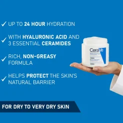 CeraVe Moisturising Cream Pot with Hyaluronic Acid & Ceramides for Dry to Very Dry Skin 340g