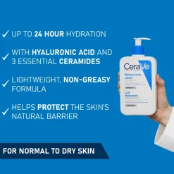 CeraVe Moisturising Lotion with Hyaluronic Acid & Ceramides for Normal to Very Dry Skin 473ml