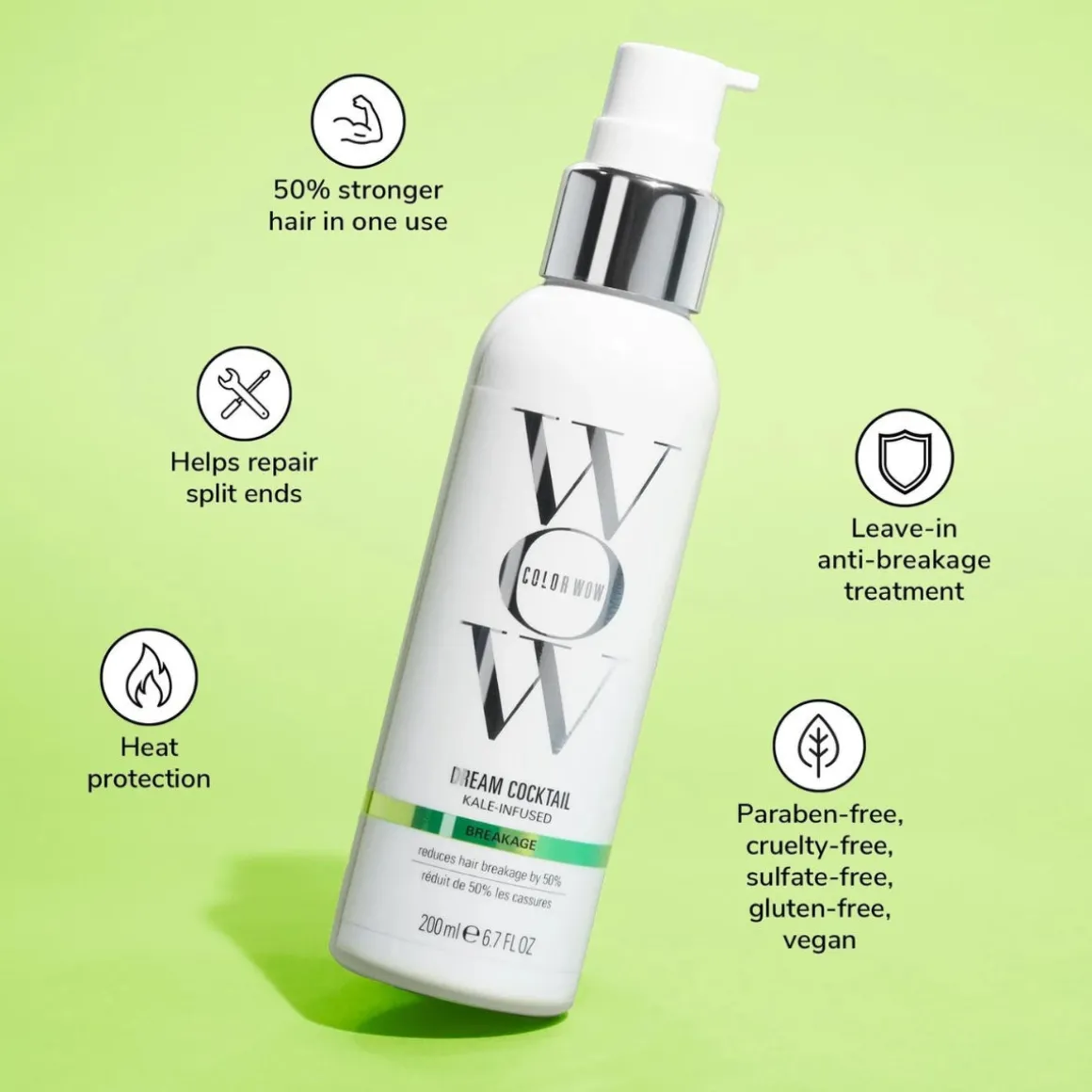 Color Wow Dream Cocktail Kale Infused for Damaged Hair
