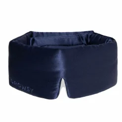 Drowsy Midnight Blue Silk Sleep Mask