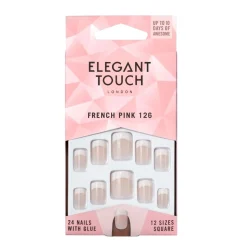 Elegant Touch French Nails 126 Pink