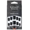 Elegant Touch Midnight Black False Nails