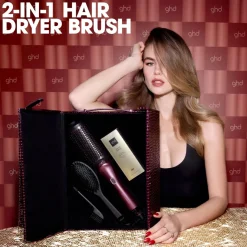 Ghd Duet Blowdry in Cherry with Volume Forever & Dressing Brush