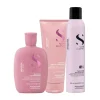 Millies Exclusive Alfaparf Semi Di Lino Nutritive Trio with Conditioner, Texturizing Dry Shampoo & Free Shampoo