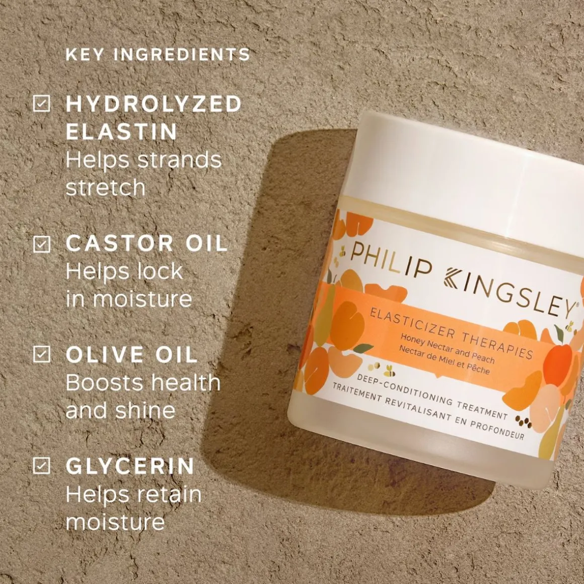 Philip Kingsley Elasticizer Therapies Honey Nectar and Peach 150ml