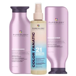 Pureology Hydrate Sheer Trio Bundle For Fine Dry Hair