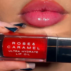 Rose & Caramel Lip Oil - Pomegranate