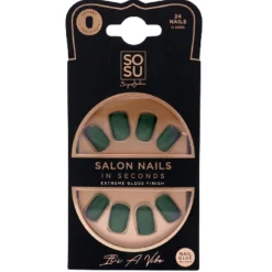 SOSU Cosmetics Salon Nails in Seconds with Nail Glue.
