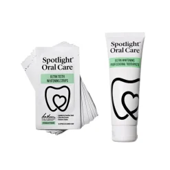 Spotlight Oral Care 14 Day Ultra Teeth Whitening Strips & Ultra Whitening Toothpaste Kit