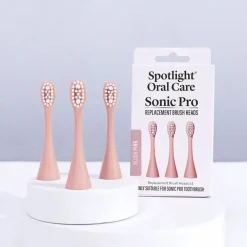 Spotlight  Sonic Pro Toothbrush Replacement Heads - Blush Pink