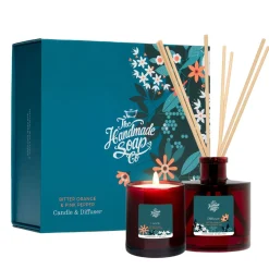 The Handmade Soap Company Bitter Orange & Pink Pepper Candle & Diffuser Gift Set