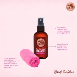 The Tan Brush Cleanser and Microfire Cloth