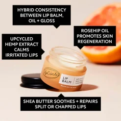 UpCircle Beauty Lip Balm with upcycled Hemp Seed Oil and Shea Butter 15ml